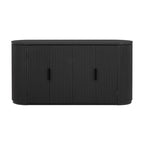 63W 4-Door Storage Cabinet with Metal Handles - N/A