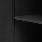 63W 4-Door Storage Cabinet with Metal Handles - N/A