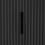 63W 4-Door Storage Cabinet with Metal Handles - N/A