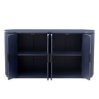 63W 4-Door Storage Cabinet with Metal Handles - N/A