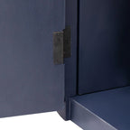 63W 4-Door Storage Cabinet with Metal Handles - N/A