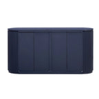 63W 4-Door Storage Cabinet with Metal Handles - N/A