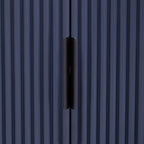 63W 4-Door Storage Cabinet with Metal Handles - N/A