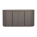 63W 4-Door Storage Cabinet with Metal Handles - N/A