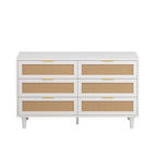 51.186-Drawers Rattan Storage Cabinet Rattan Drawer