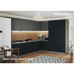 Kitchen Timeless Collection Black Color Base Size 12Ft Wide - 144x102