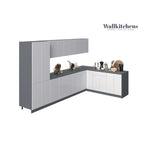 Kitchen Prestige Collection White Gloss Color Base Size 11Ft Wide - 138x85