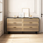 Modern Rattan Storage Cabinet Rattan Drawer,for Bedroom,Living Room