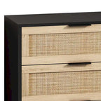 Modern Rattan Storage Cabinet Rattan Drawer,for Bedroom,Living Room