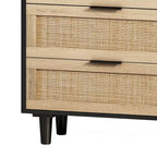 Modern Rattan Storage Cabinet Rattan Drawer,for Bedroom,Living Room