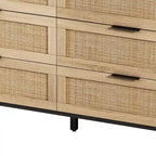 Modern Rattan Storage Cabinet Rattan Drawer,for Bedroom,Living Room