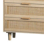 Modern Rattan Storage Cabinet Rattan Drawer,for Bedroom,Living Room