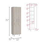Cleaning Cabinet, Double Door Cabinet, Four Legs, Five Shelves