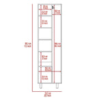 Cleaning Cabinet, Double Door Cabinet, Four Legs, Five Shelves