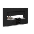 Kitchen Luxe Collection Black Color Base Size 12Ft Wide - 143x24