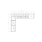 Kitchen Harmony Collection Black Color Base Size 8x10Ft Wide - 126x96