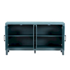 4-door Retro Sideboard with Adjustable Shelves