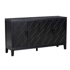 4-door Retro Sideboard with Adjustable Shelves