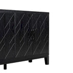 4-door Retro Sideboard with Adjustable Shelves