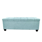 SOLE SECRET DUO Diamond Tufted Linen & Shoe Storage Bench - HTM100