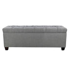 SOLE SECRET DUO Diamond Tufted Linen & Shoe Storage Bench - HTM100