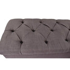 SOLE SECRET DUO Diamond Tufted Linen & Shoe Storage Bench - HTM100