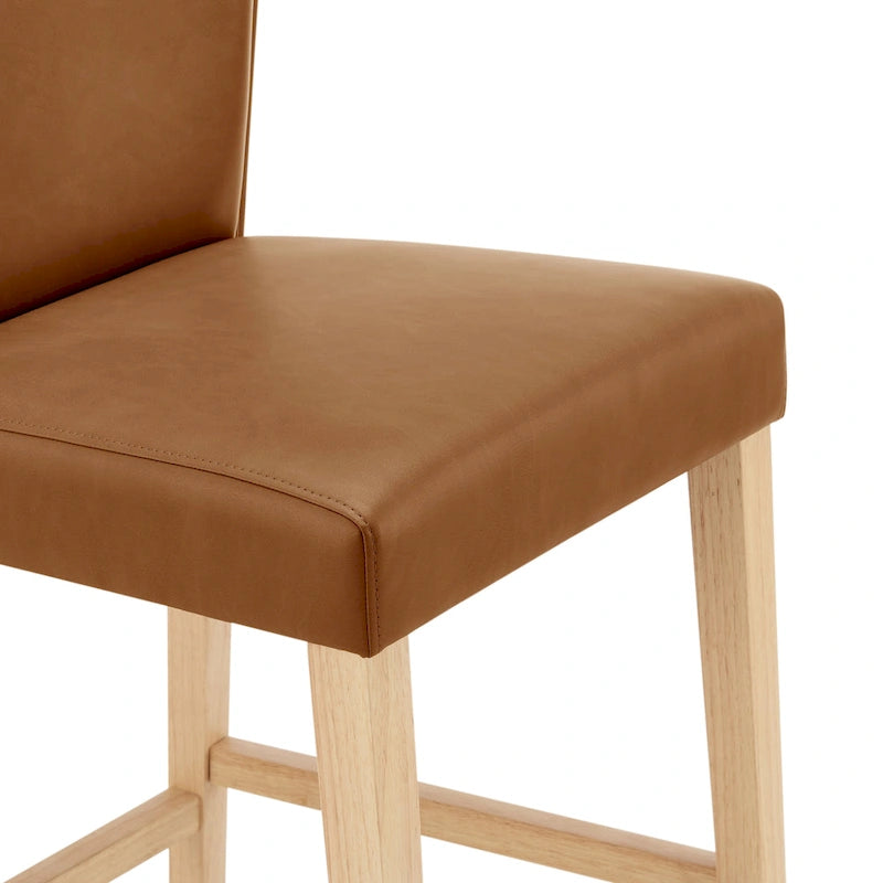 Albie KD Faux Leather Counter Stool