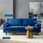 Carson Carrington Talby Velvet Sofa