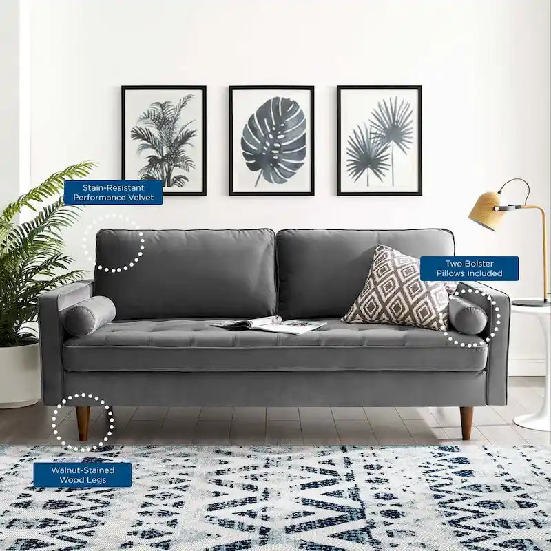 Carson Carrington Talby Velvet Sofa