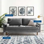 Carson Carrington Talby Velvet Sofa