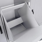 Kitchen Island with Trash Can Storage Cabinet,Kitchen Cart with Drop Leaf