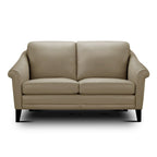 Sienna 100% Genuine Leather Midcentury Modern Loveseat