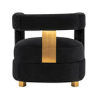 Velvet lounge chair two-piece set