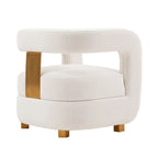 Velvet lounge chair two-piece set