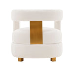 Velvet lounge chair two-piece set