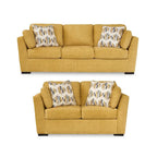 Roundhill Furniture Clareen 2-Piece Living Room Set, Sofa and Loveseat