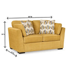 Roundhill Furniture Clareen 2-Piece Living Room Set, Sofa and Loveseat