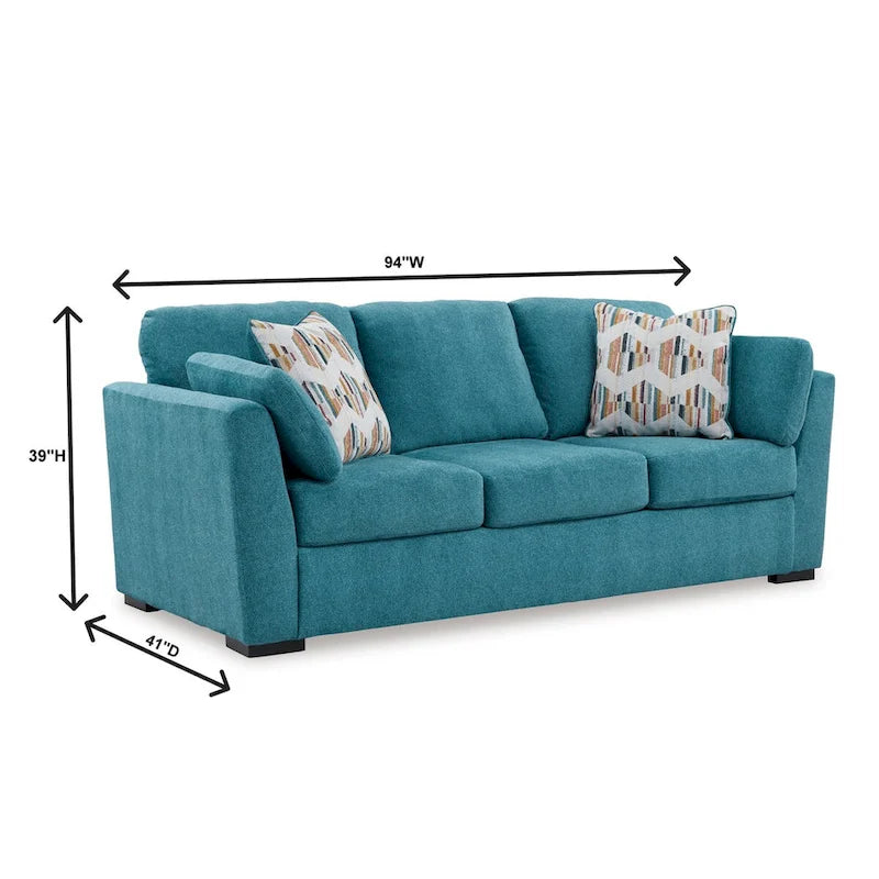 Roundhill Furniture Clareen 2-Piece Living Room Set, Sofa and Loveseat