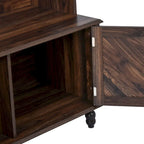 Hall Tree with 4 Hooks , Coat Hanger, Entryway Bench, Storage Bench, 3-in-1 Design, 40INCH, for Entrance, Hallway