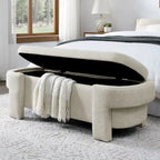Upholstered Bench with Large Storage Space