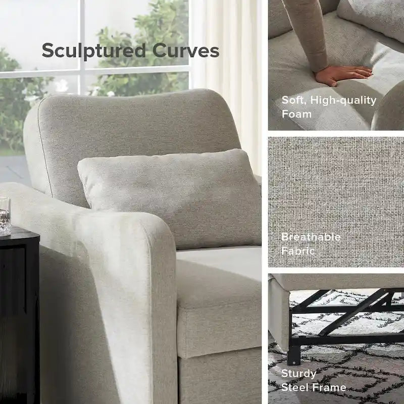 Mopio Sophie 4-in-1 Convertible Sleeper Chair Bed