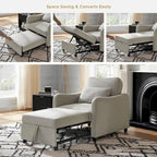 Mopio Sophie 4-in-1 Convertible Sleeper Chair Bed