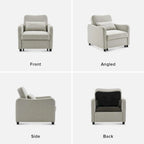 Mopio Sophie 4-in-1 Convertible Sleeper Chair Bed