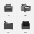 Mopio Sophie 4-in-1 Convertible Sleeper Chair Bed