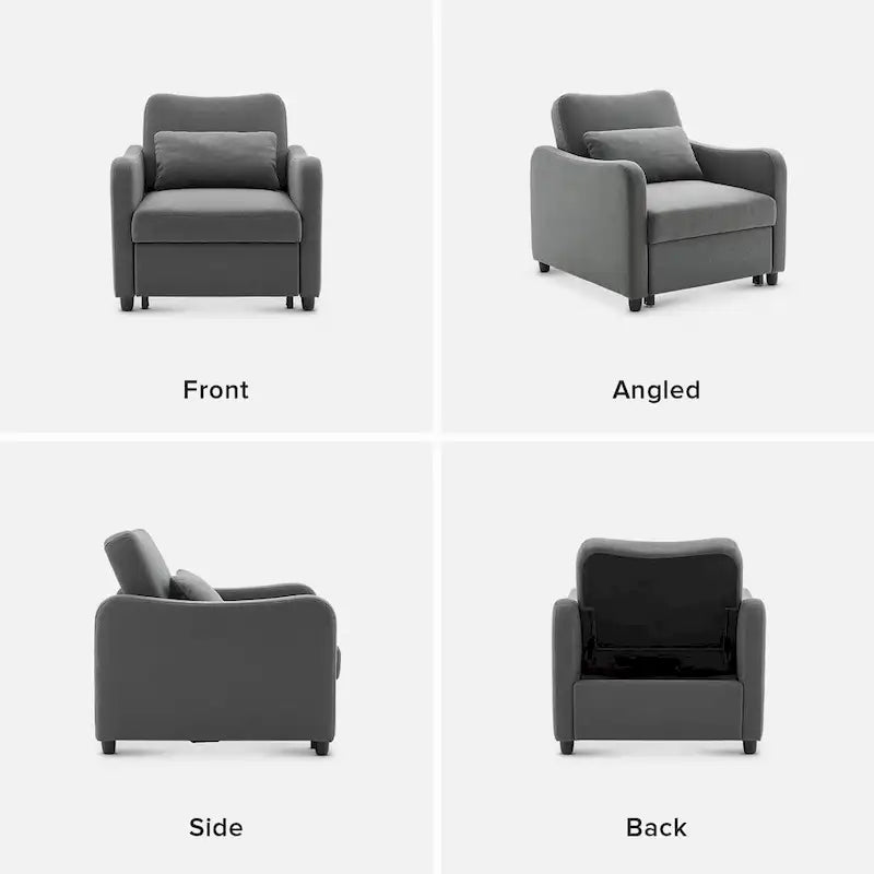 Mopio Sophie 4-in-1 Convertible Sleeper Chair Bed