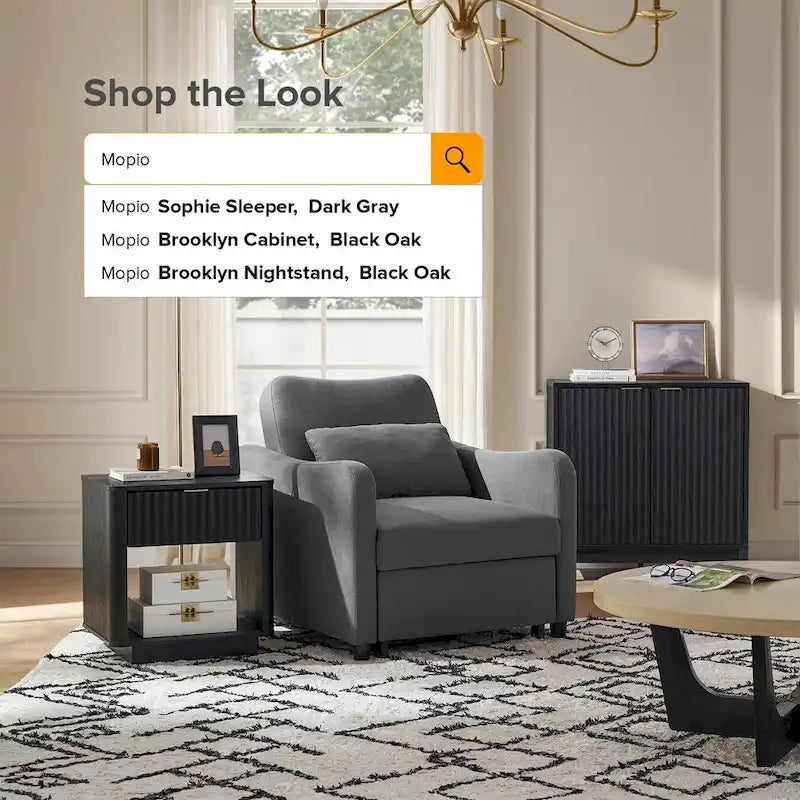 Mopio Sophie 4-in-1 Convertible Sleeper Chair Bed