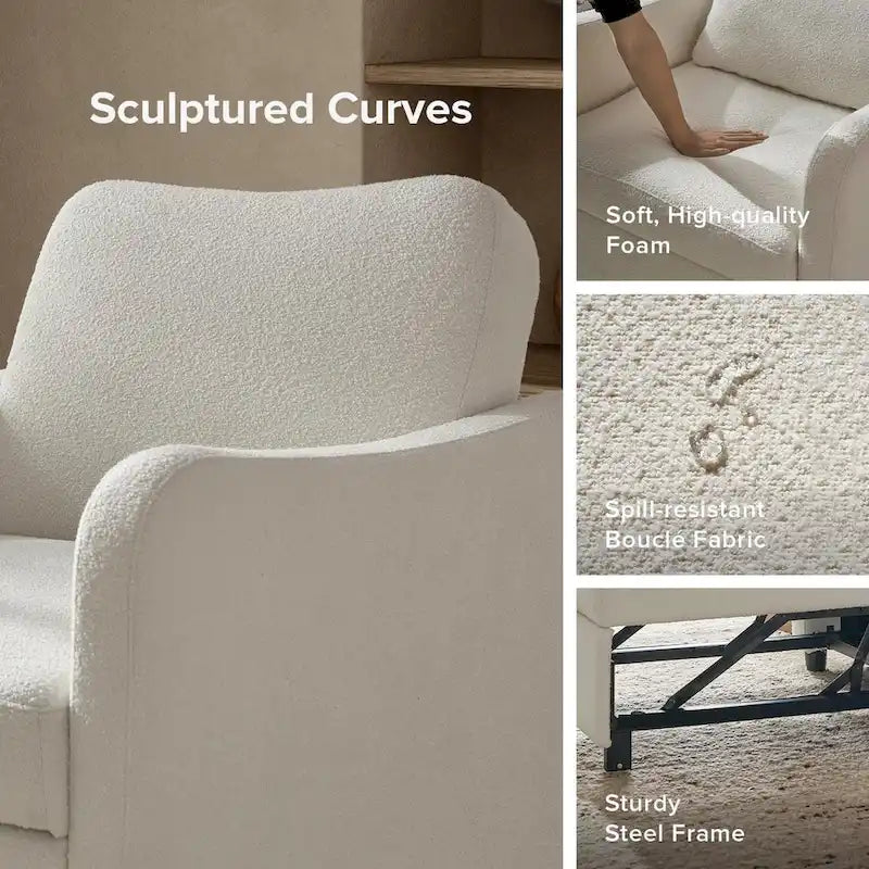 Mopio Sophie 4-in-1 Convertible Sleeper Chair Bed