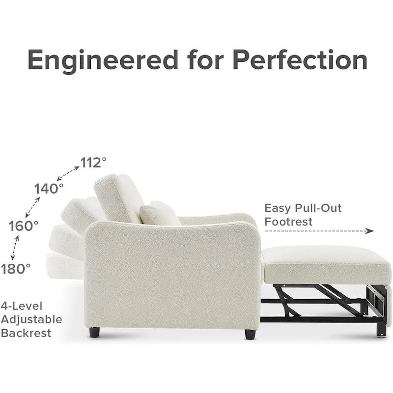 Mopio Sophie 4-in-1 Convertible Sleeper Chair Bed