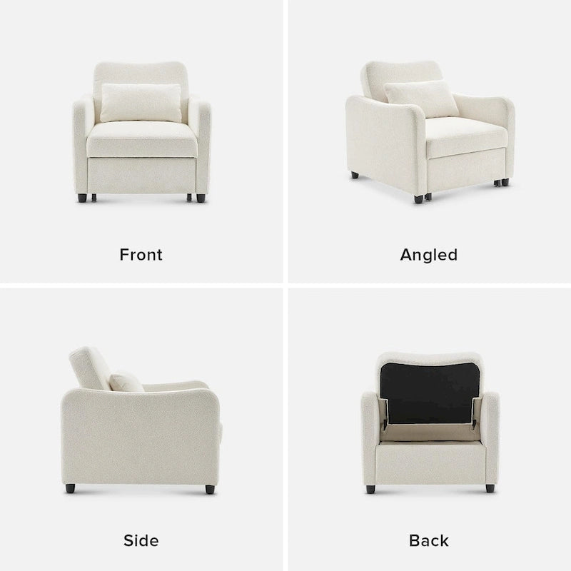 Mopio Sophie 4-in-1 Convertible Sleeper Chair Bed