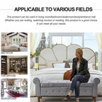 62 Bedroom Tufted Button Storage Bench, Linen Upholstered Ottoman